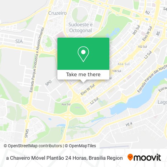 a Chaveiro Móvel Plantão 24 Horas map