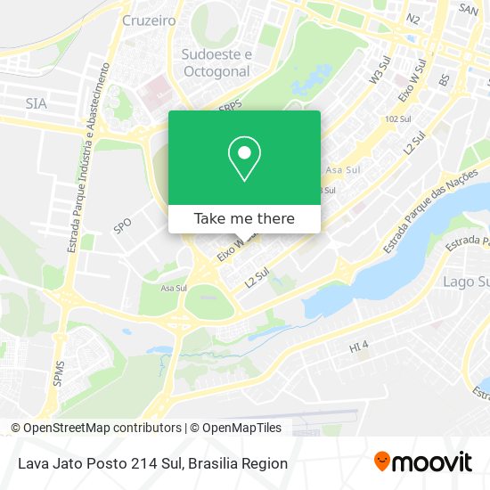 Lava Jato Posto 214 Sul map
