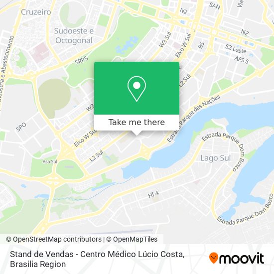 Stand de Vendas - Centro Médico Lúcio Costa map
