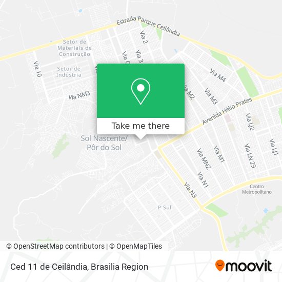 Ced 11 de Ceilândia map