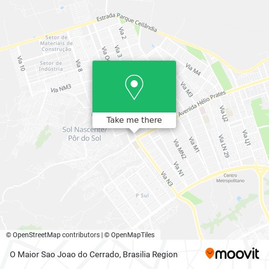 O Maior Sao Joao do Cerrado map