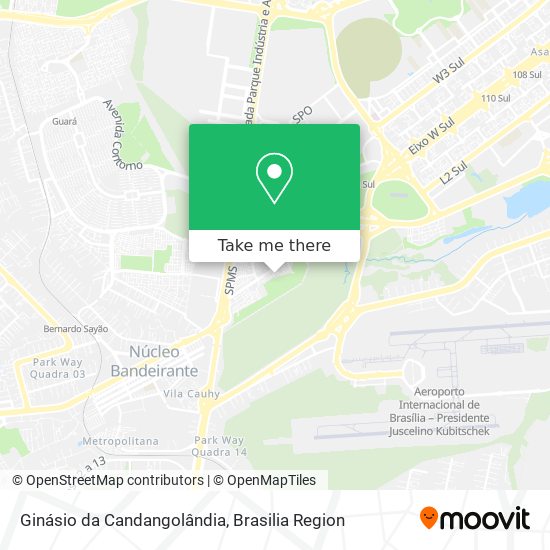 Ginásio da Candangolândia map