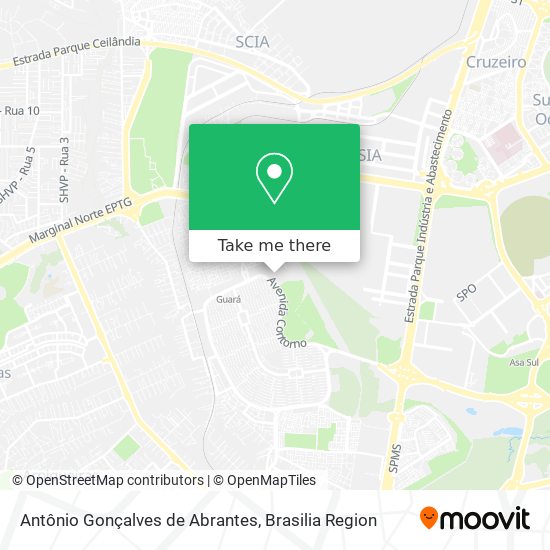 Antônio Gonçalves de Abrantes map