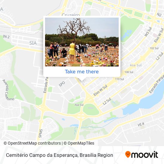 Cemitério Campo da Esperança map