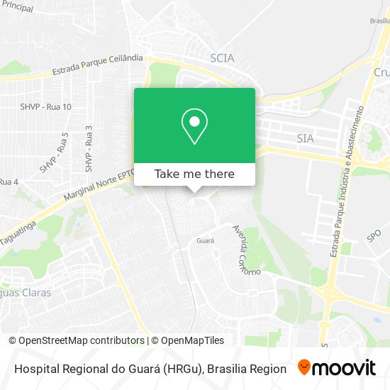 Hospital Regional do Guará (HRGu) map