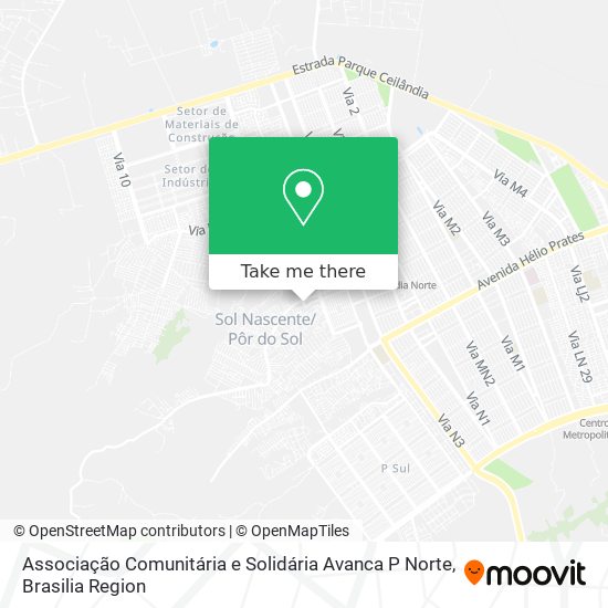 Associação Comunitária e Solidária Avanca P Norte map