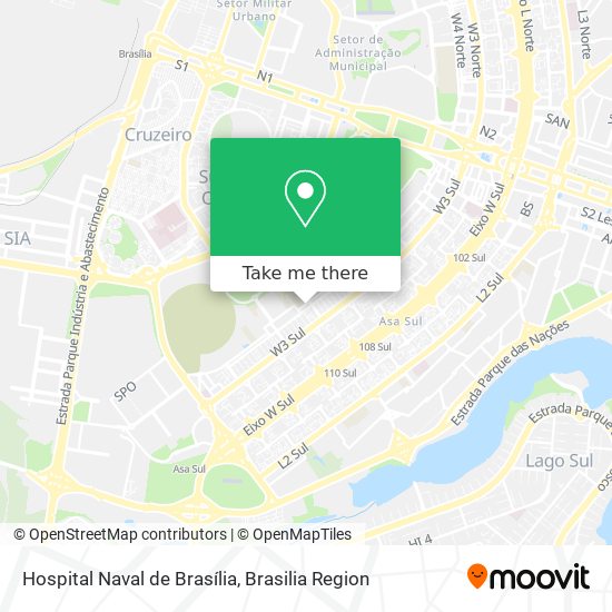 Hospital Naval de Brasília map
