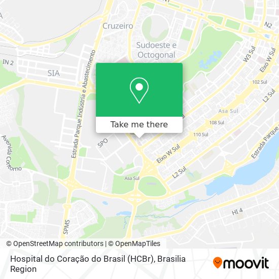 Hospital do Coração do Brasil (HCBr) map