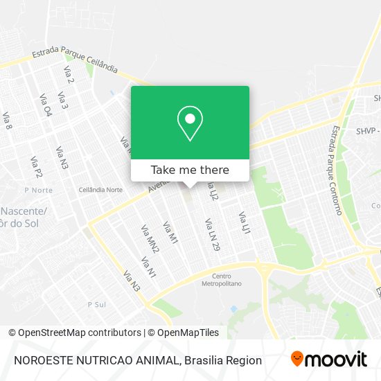 NOROESTE NUTRICAO ANIMAL map