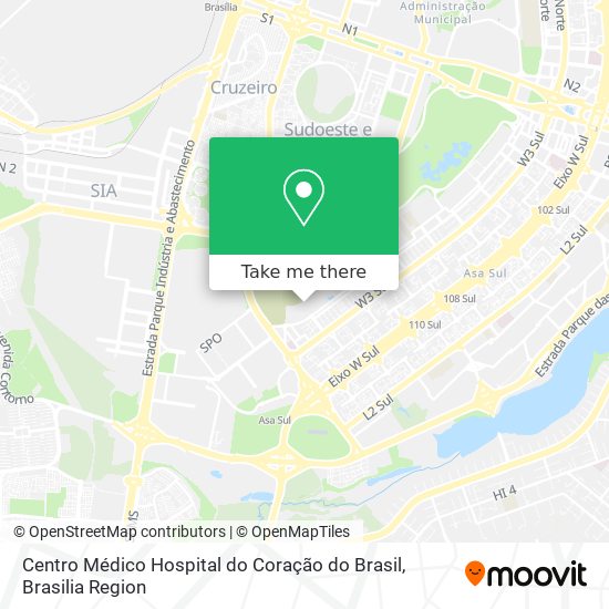 Centro Médico Hospital do Coração do Brasil map