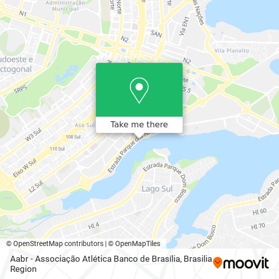 Aabr - Associação Atlética Banco de Brasília map
