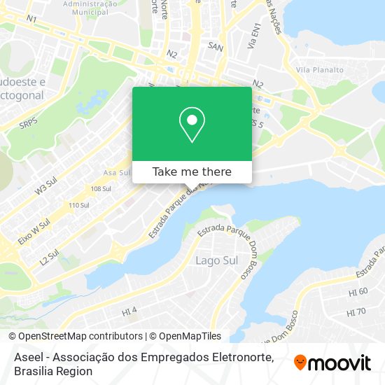 Aseel - Associação dos Empregados Eletronorte map
