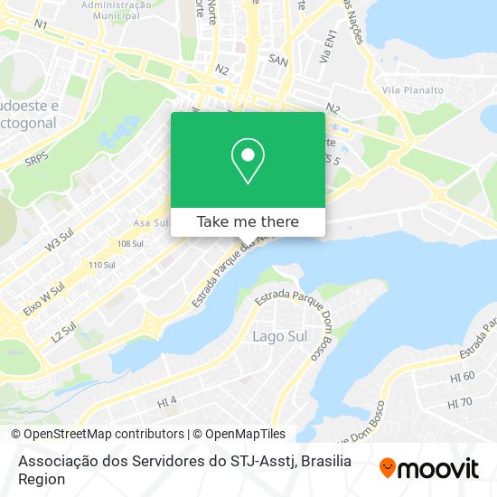 Mapa Associação dos Servidores do STJ-Asstj