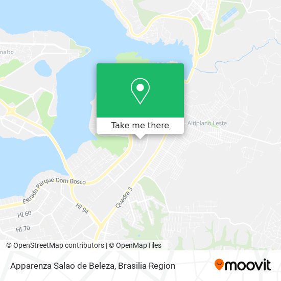 Apparenza Salao de Beleza map
