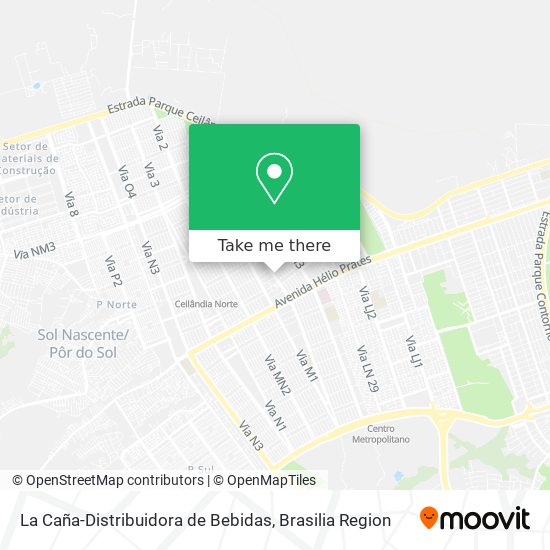 La Caña-Distribuidora de Bebidas map