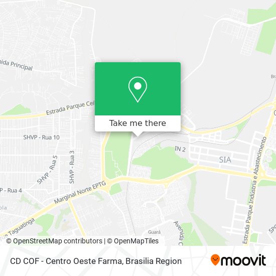 CD COF - Centro Oeste Farma map