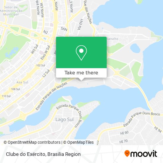 Mapa Clube do Exército