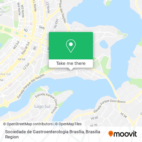 Mapa Sociedade de Gastroenterologia Brasília