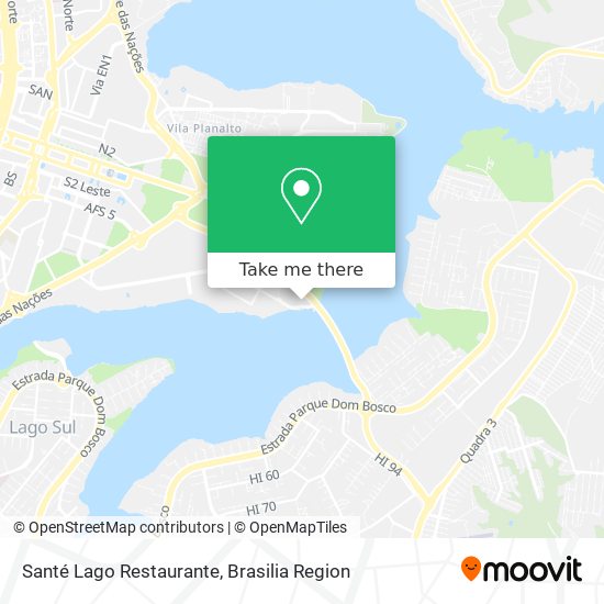 Santé Lago Restaurante map