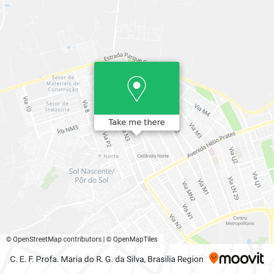 C. E. F. Profa. Maria do R. G. da Silva map