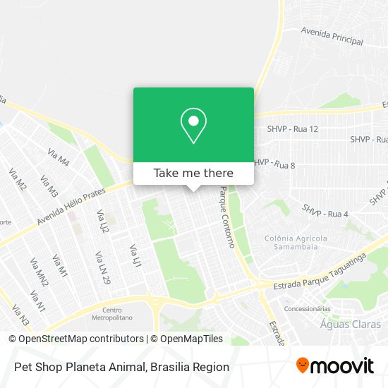 Pet Shop Planeta Animal map