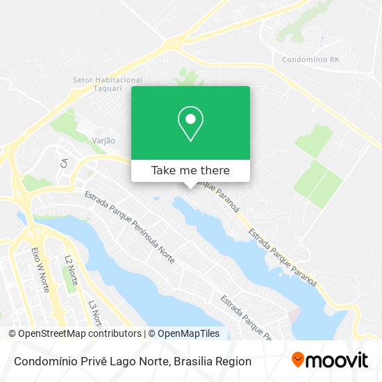Condomínio Privê Lago Norte map