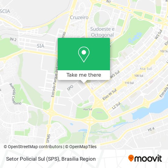 Setor Policial Sul (SPS) map