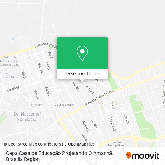 Cepa Casa de Educação Projetando O Amanhã map
