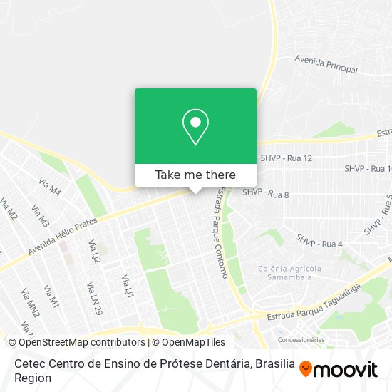 Cetec Centro de Ensino de Prótese Dentária map