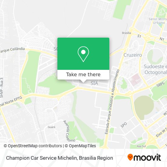 Champion Car Service Michelin map