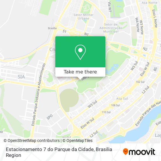 Estacionamento 7 do Parque da Cidade map