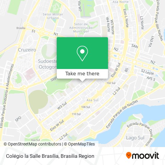 Colégio la Salle Brasília map