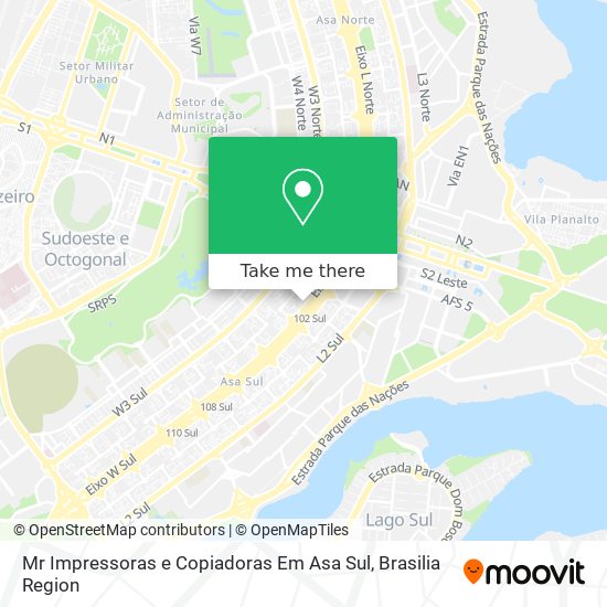 Mr Impressoras e Copiadoras Em Asa Sul map