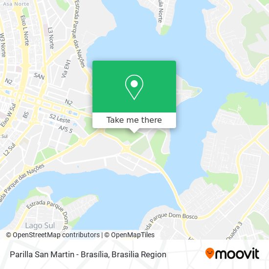 Parilla San Martin - Brasília map