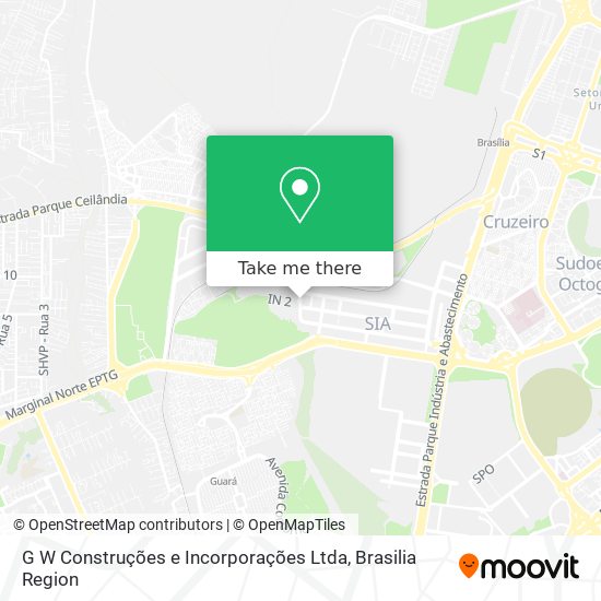 G W Construções e Incorporações Ltda map