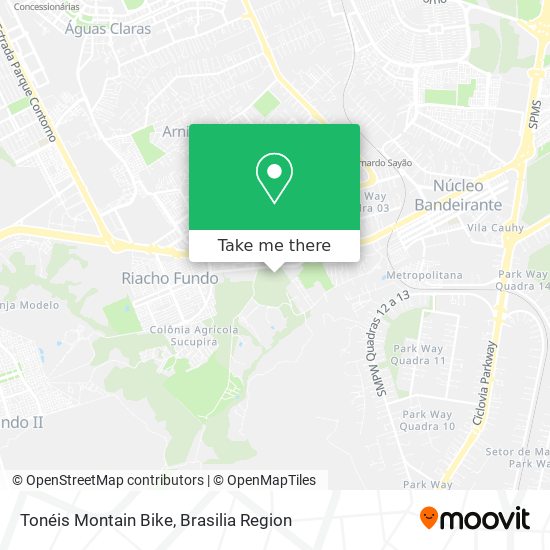 Tonéis Montain Bike map