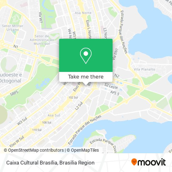 Caixa Cultural Brasília map