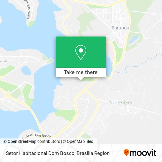 Setor Habitacional Dom Bosco map