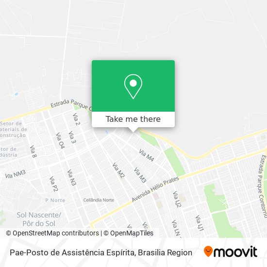 Mapa Pae-Posto de Assistência Espírita