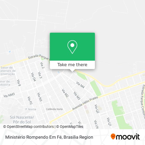 Ministério Rompendo Em Fé map
