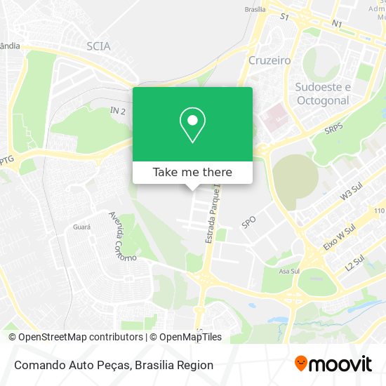 Comando Auto Peças map
