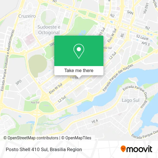 Posto Shell 410 Sul map