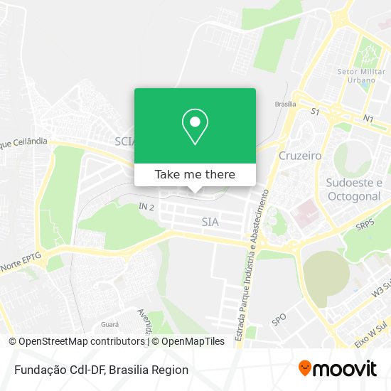 Fundação Cdl-DF map