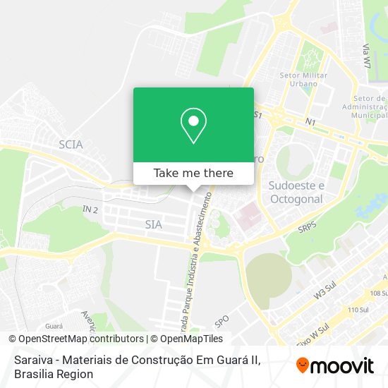 Saraiva - Materiais de Construção Em Guará II map
