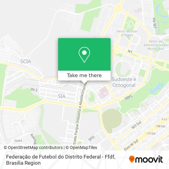 Federação de Futebol do Distrito Federal - Ffdf map