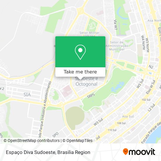 Espaço Diva Sudoeste map