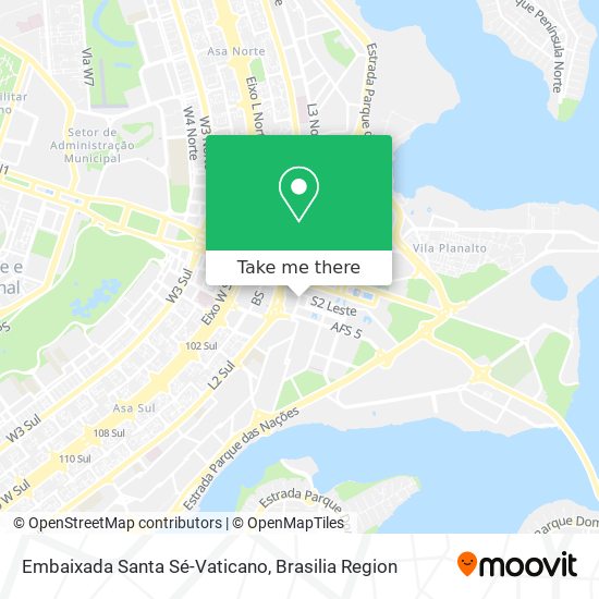 Embaixada Santa Sé-Vaticano map