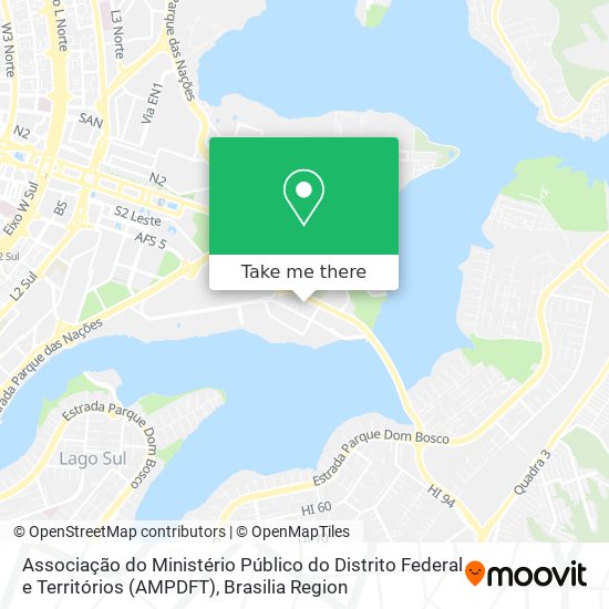 Associação do Ministério Público do Distrito Federal e Territórios (AMPDFT) map