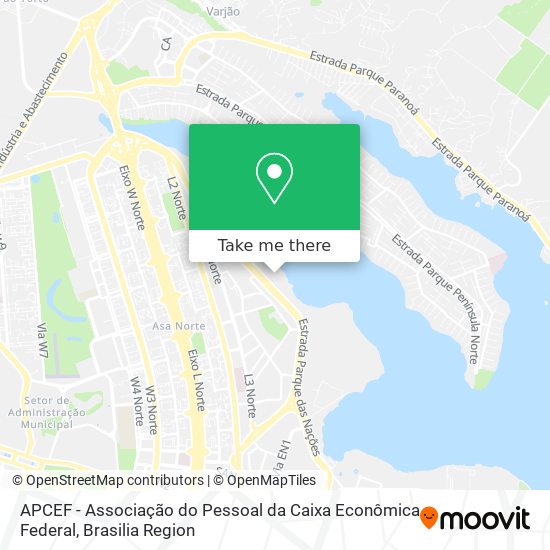 APCEF - Associação do Pessoal da Caixa Econômica Federal map