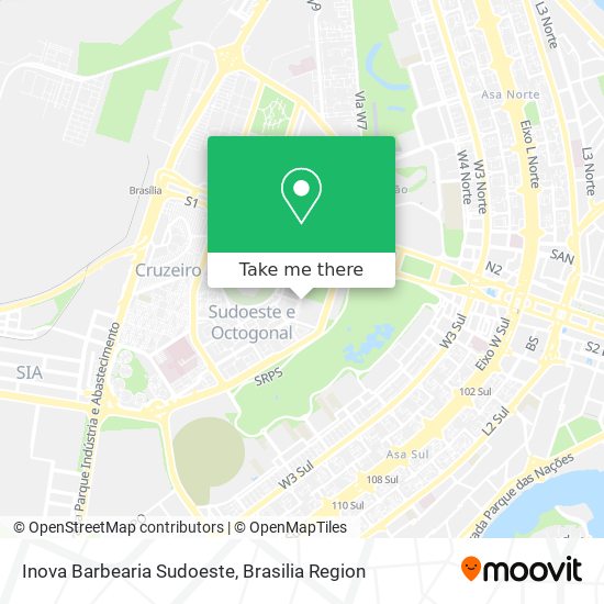 Inova Barbearia Sudoeste map